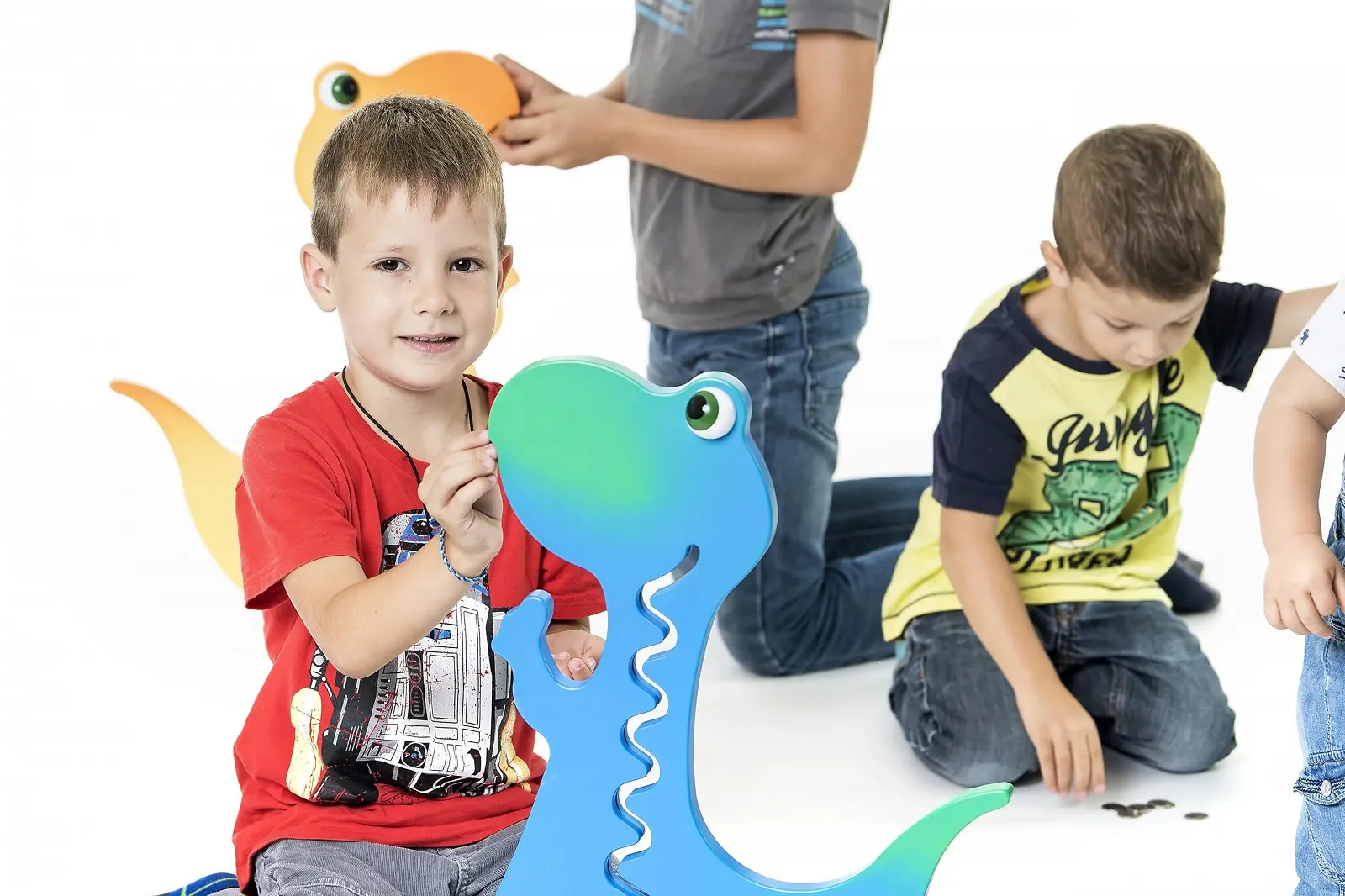 Скарбничка Big Belly Bank Dino Train 57 см Зелена двоколірна, фото №11