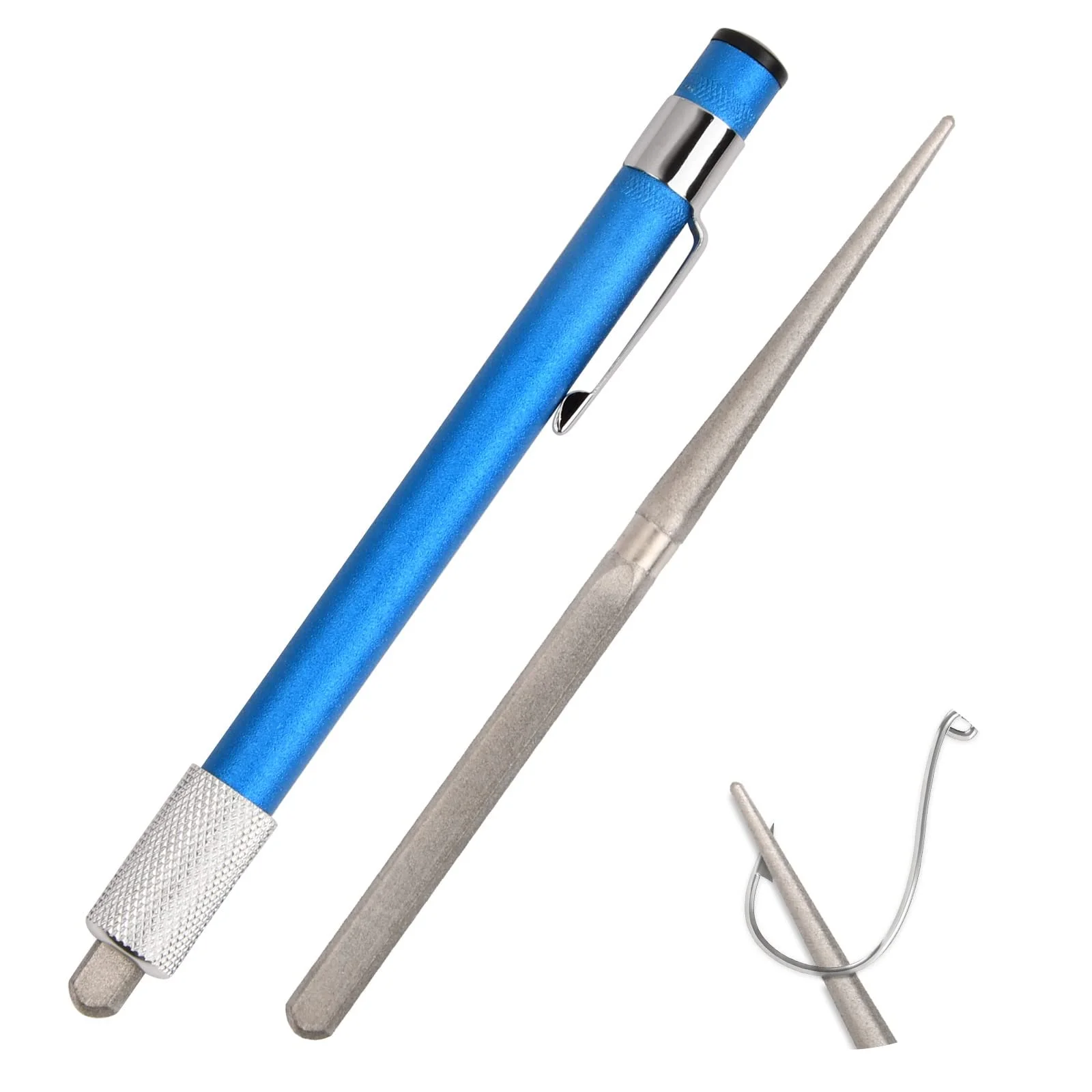 Точильний камінь алмазний для серрейторів портативний багатофункціональний у формі ручки, фото №1