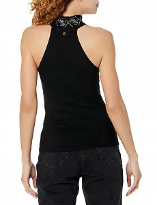 Майка GUESS Celeste Quattro Без рукавів Чорний, S synthetic.ua - Фото 1