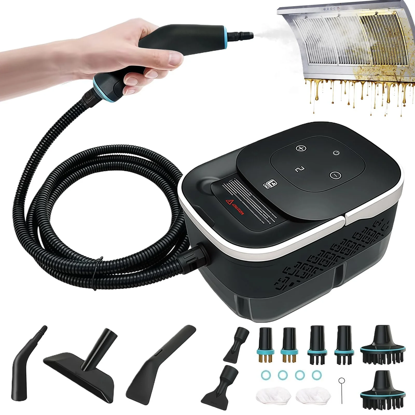 Пароочисник високого тиску 2500 Вт ручний 4 бар 1250 мл, фото №1