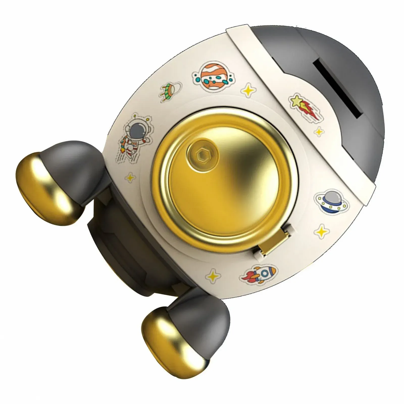 Скарбничка у формі ракети пластикова сучасна декоративна для дівчаток, фото №1