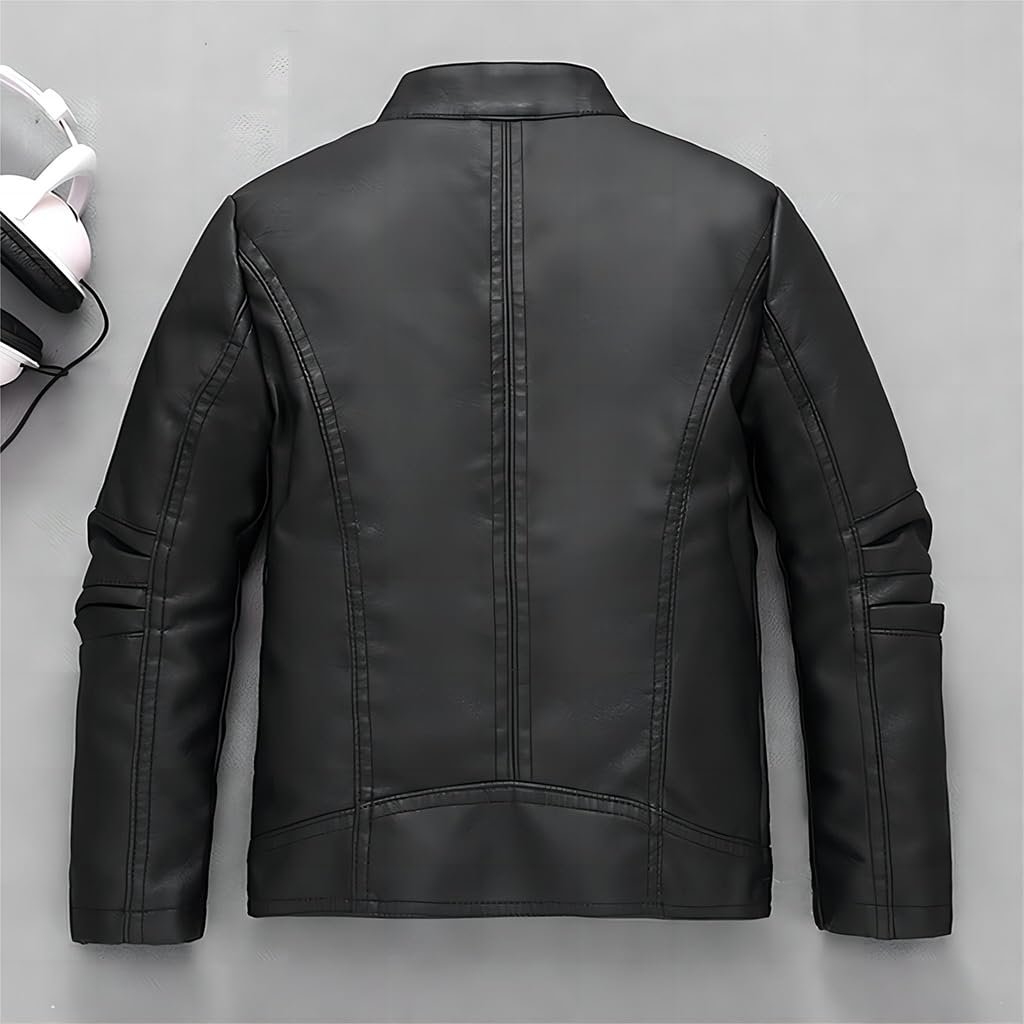 Шкіряна куртка Linboo Дитяча бомбер для хлопчиків, фото №2 Шкіряна куртка Linboo Дитяча бомбер для хлопчиків, фото №2