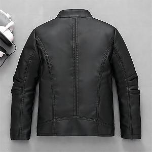 Шкіряна куртка Linboo Дитяча бомбер для хлопчиків synthetic.ua - Фото 1