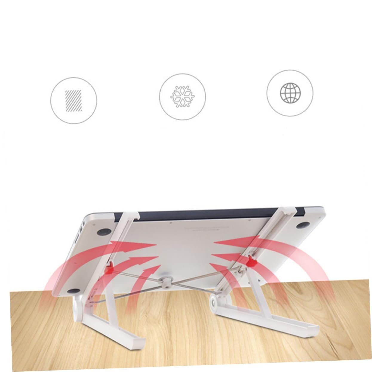 Підставка для ноутбука Vaguelly Складна Легка Міцна Охолоджувальна, фото №3