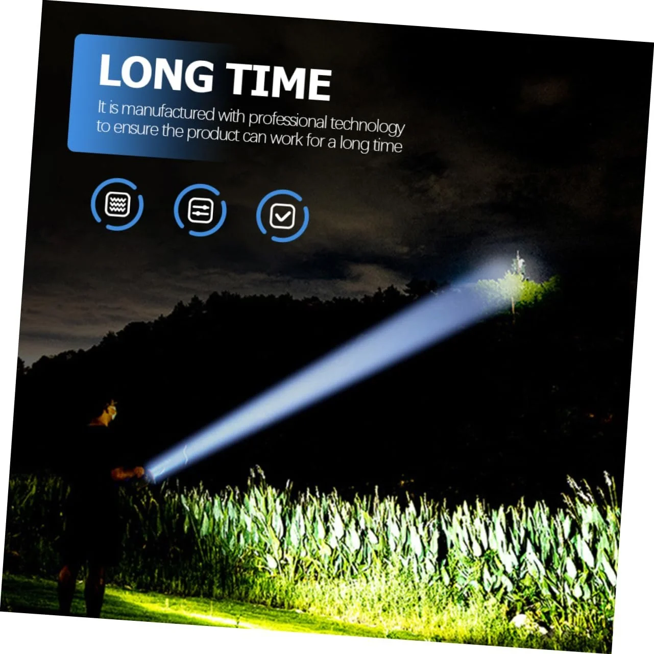 Ліхтарик з телескопічним дизайном USB акумуляторний компактний для активного відпочинку, фото №6