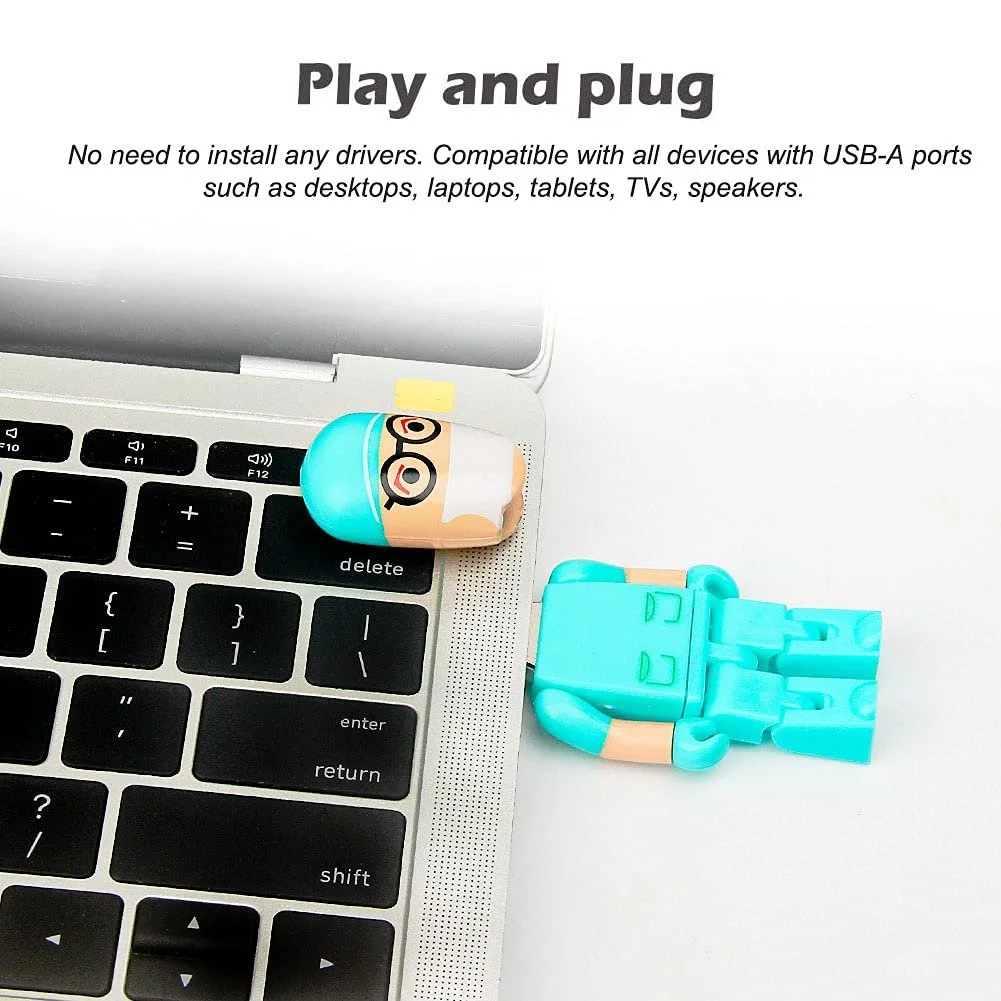 USB-флеш-накопичувач Cartoon Doctor 64GB USB 2.0 Green, фото №4 USB-флеш-накопичувач Cartoon Doctor 64GB USB 2.0 Green, фото №4