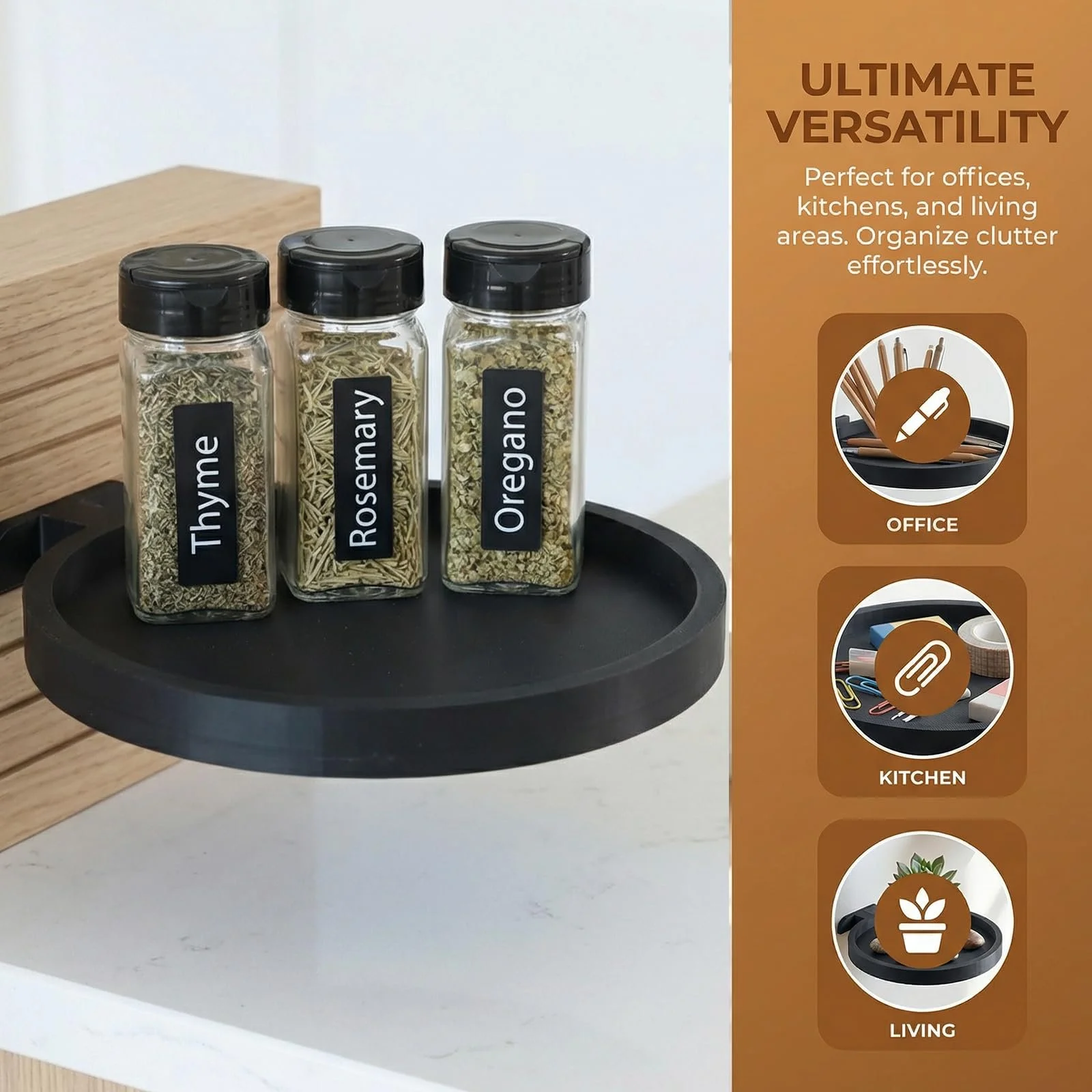 Настенные держатели для растений для акустических панелей 2 шт. Черные, фото №5