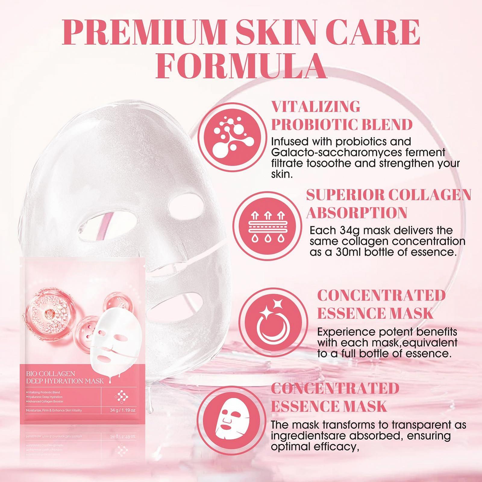 Маска для обличчя WEILAOK Organic Collagen Real Deep, органічна, 4 шт, фото №2 Маска для обличчя WEILAOK Organic Collagen Real Deep, органічна, 4 шт, фото №2