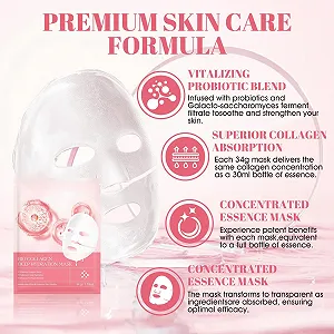 Маска для лица WEILAOK Organic Collagen Real Deep, органическая, коллагеновая, ночная, корейский уход за кожей, уменьшает морщины и тонкие линии, 4 шт synthetic.ua - Фото 1