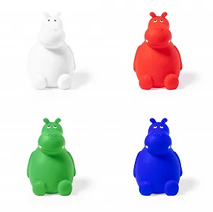 Копилка Бегемот мягкая белая 9x14x9 см 90 г synthetic.ua - Фото 1