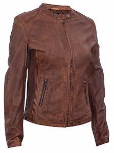 Кожаная куртка Infinity Leather Brando Vintage, женская, для велосипедистов, 100% кожа, цвет - тан synthetic.ua - Фото 1