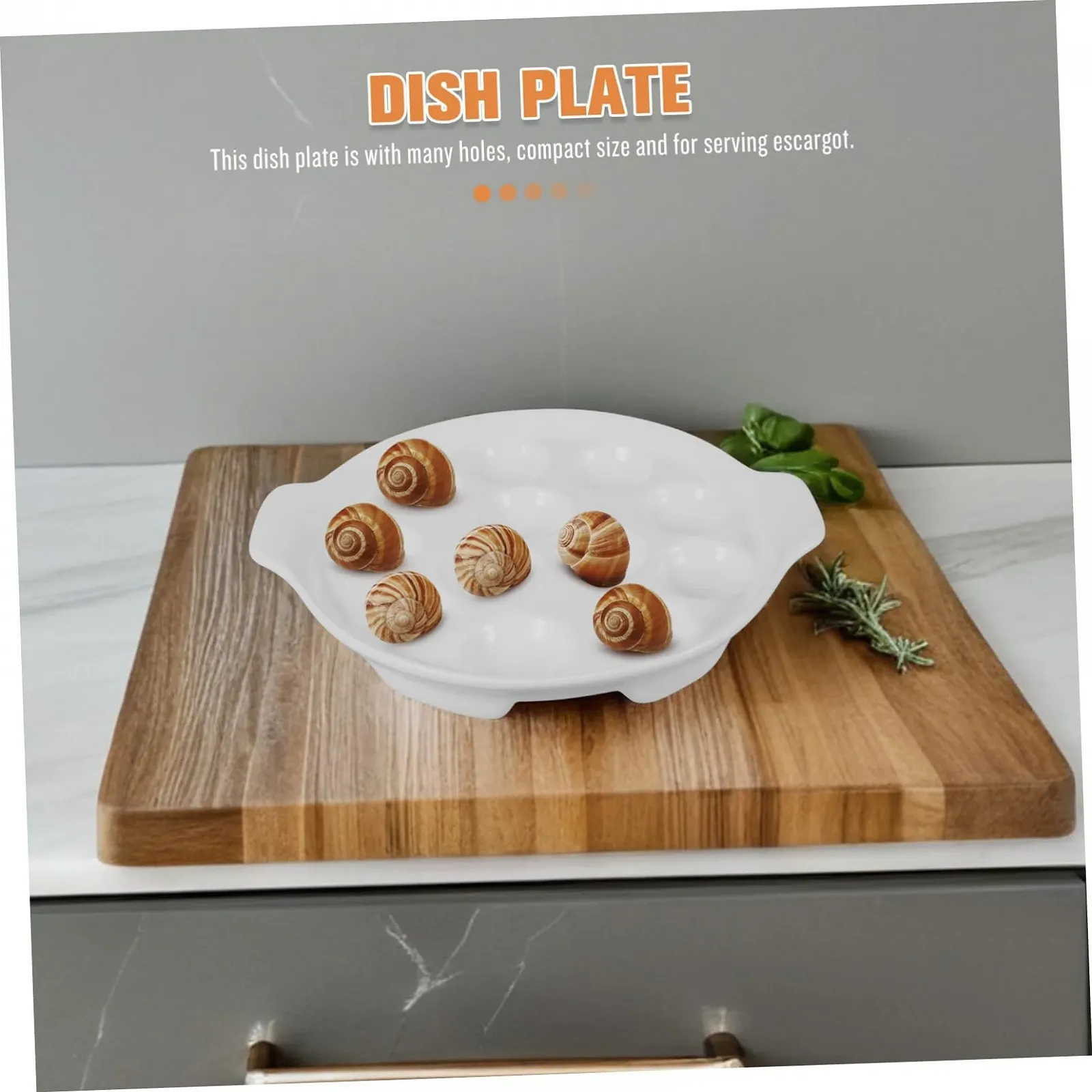 Форма для равликів Sosoport Керамічна Біла, фото №6