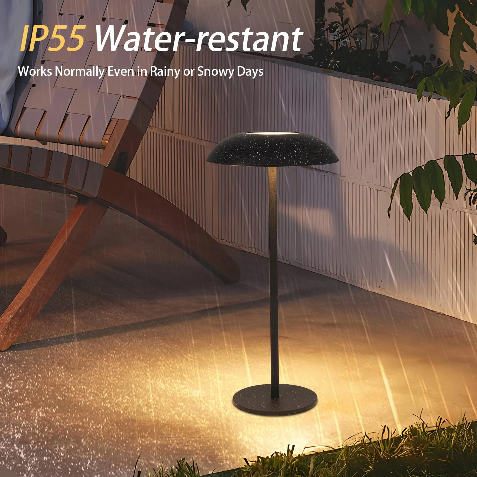 Настільна лампа LED Бездротова акумуляторна з димуванням USB Вулична 3000 K - 6000 K Металева, фото №5