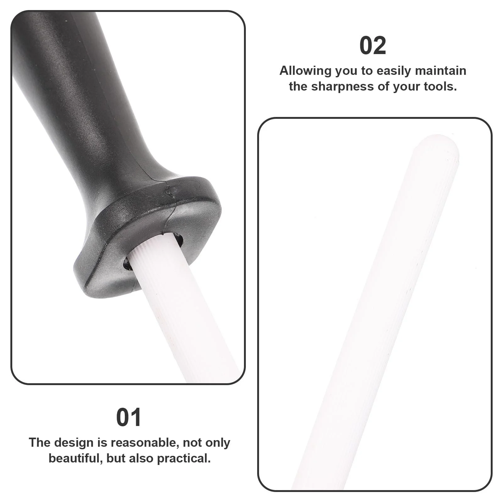 Мусат керамічний TOPBATHY Professional Ceramic зносостійкий ергономічний, фото №9