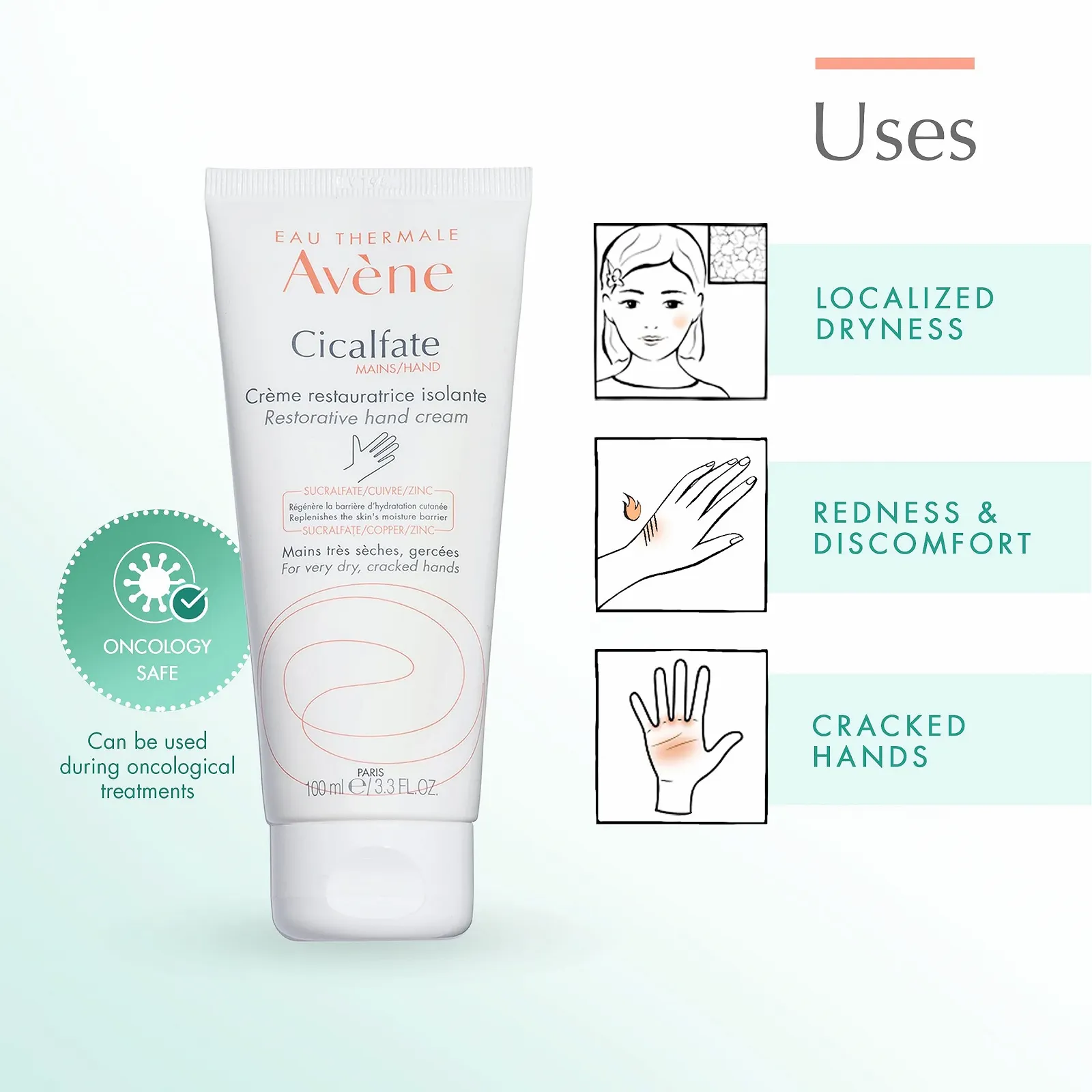 Крем для рук Pierre Fabre Dermo Cosmetic Avene Cicalfate, фото №5 Крем для рук Pierre Fabre Dermo Cosmetic Avene Cicalfate, фото №5