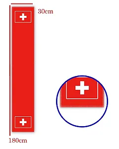 Ранер для столу Switzerland Flag 30 x 180 см велюровий ціна на synthetic.ua - Фото 1 Ранер для столу Switzerland Flag 30 x 180 см велюровий synthetic.ua - Фото 1