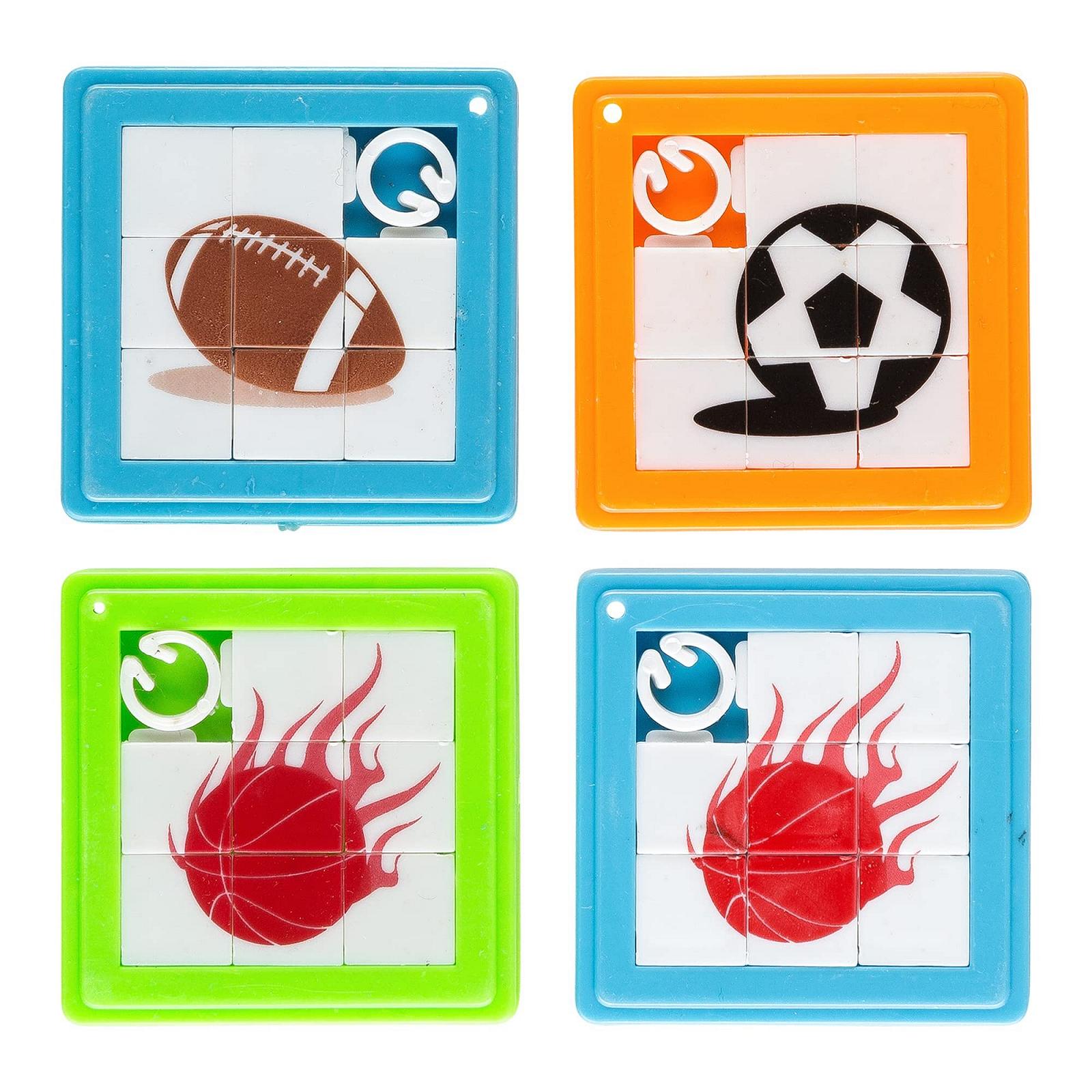 Пазли-п'ятнашки Idena Party Fun 40431 набір з 4 штук 5,5 x 5,5 см, фото №3