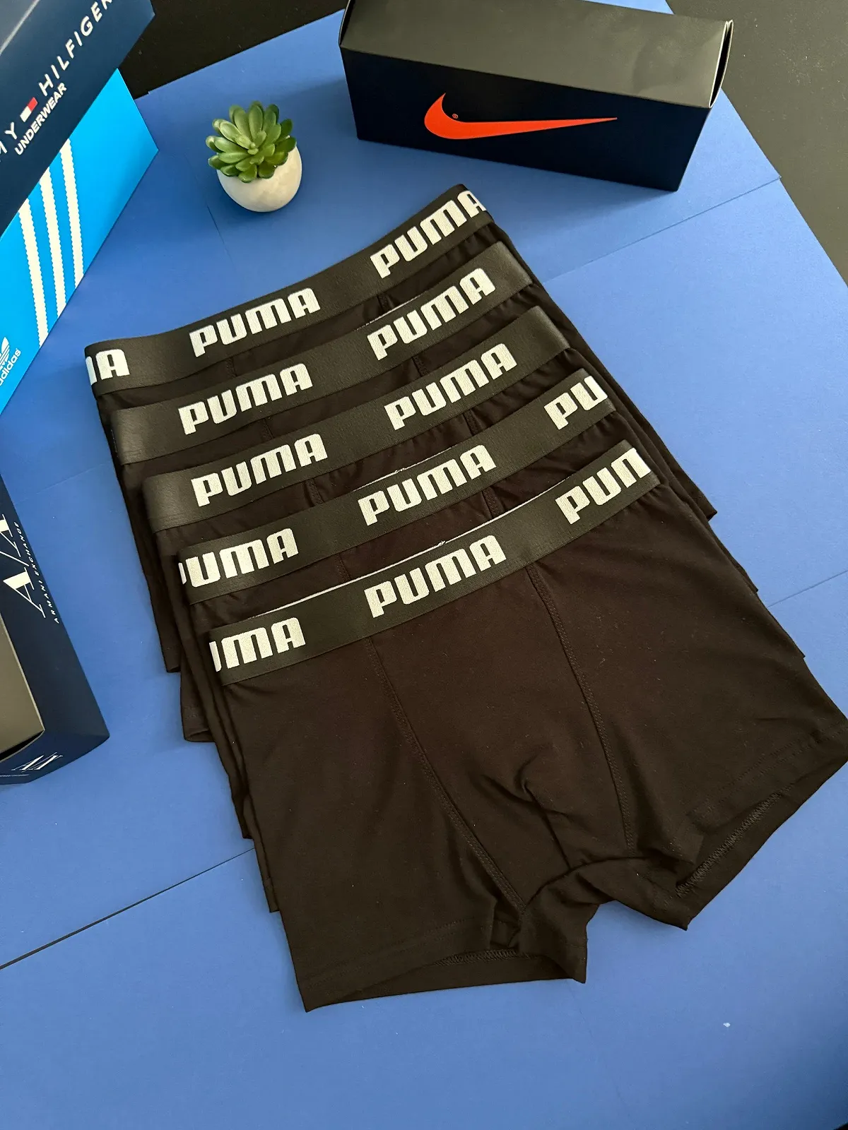 Мужские трусы-боксеры PUMA черные Пума, фото №6