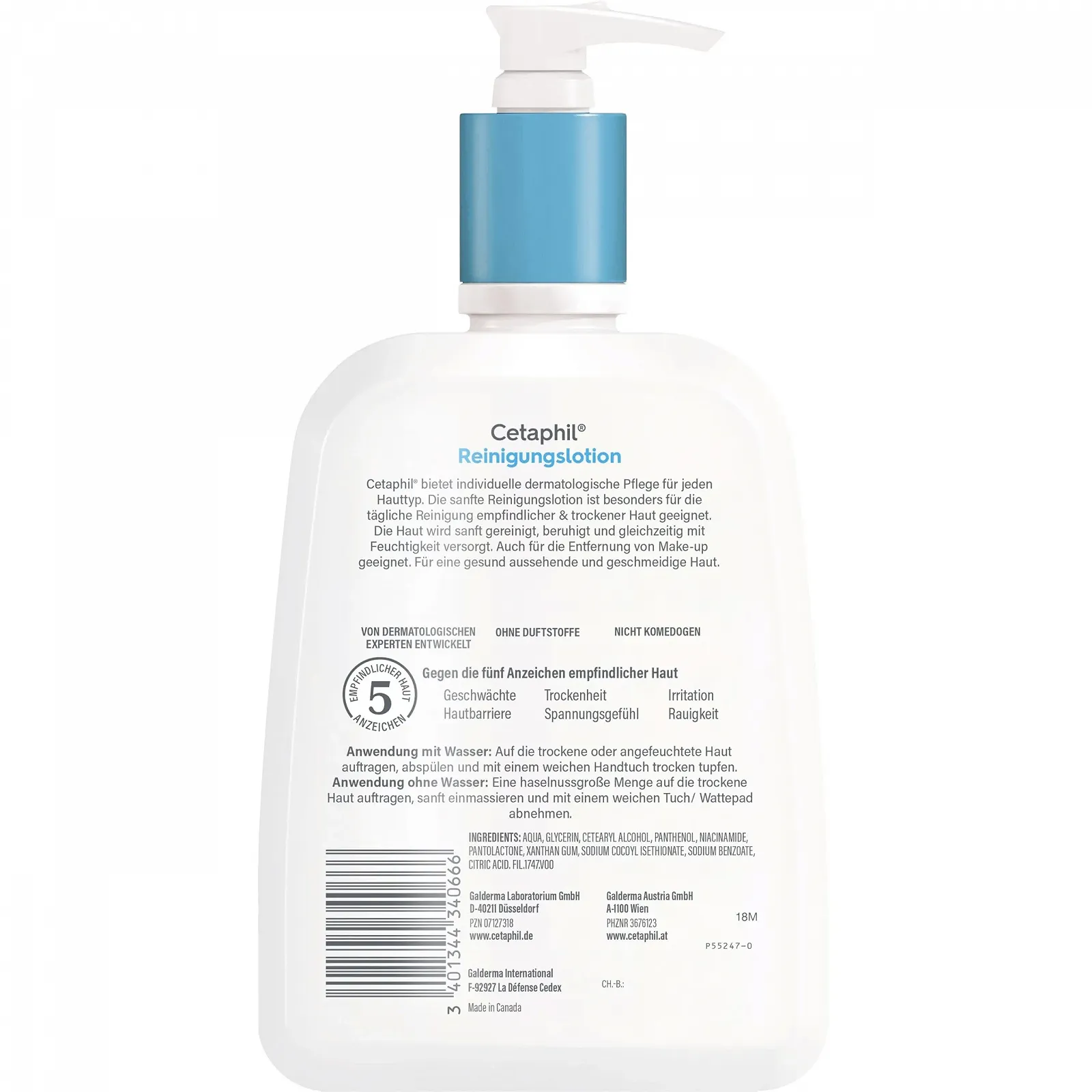 Лосьйон для вмивання CETAPHIL для сухої, чутливої шкіри 460 мл, очищення обличчя, можна використовувати з водою і без води, ніжно та ефективно видаляє бруд, без мила, не пече очі, фото №2 Лосьйон для вмивання CETAPHIL для сухої, чутливої шкіри 460 мл, очищення обличчя, можна використовувати з водою і без води, ніжно та ефективно видаляє бруд, без мила, не пече очі, фото №2