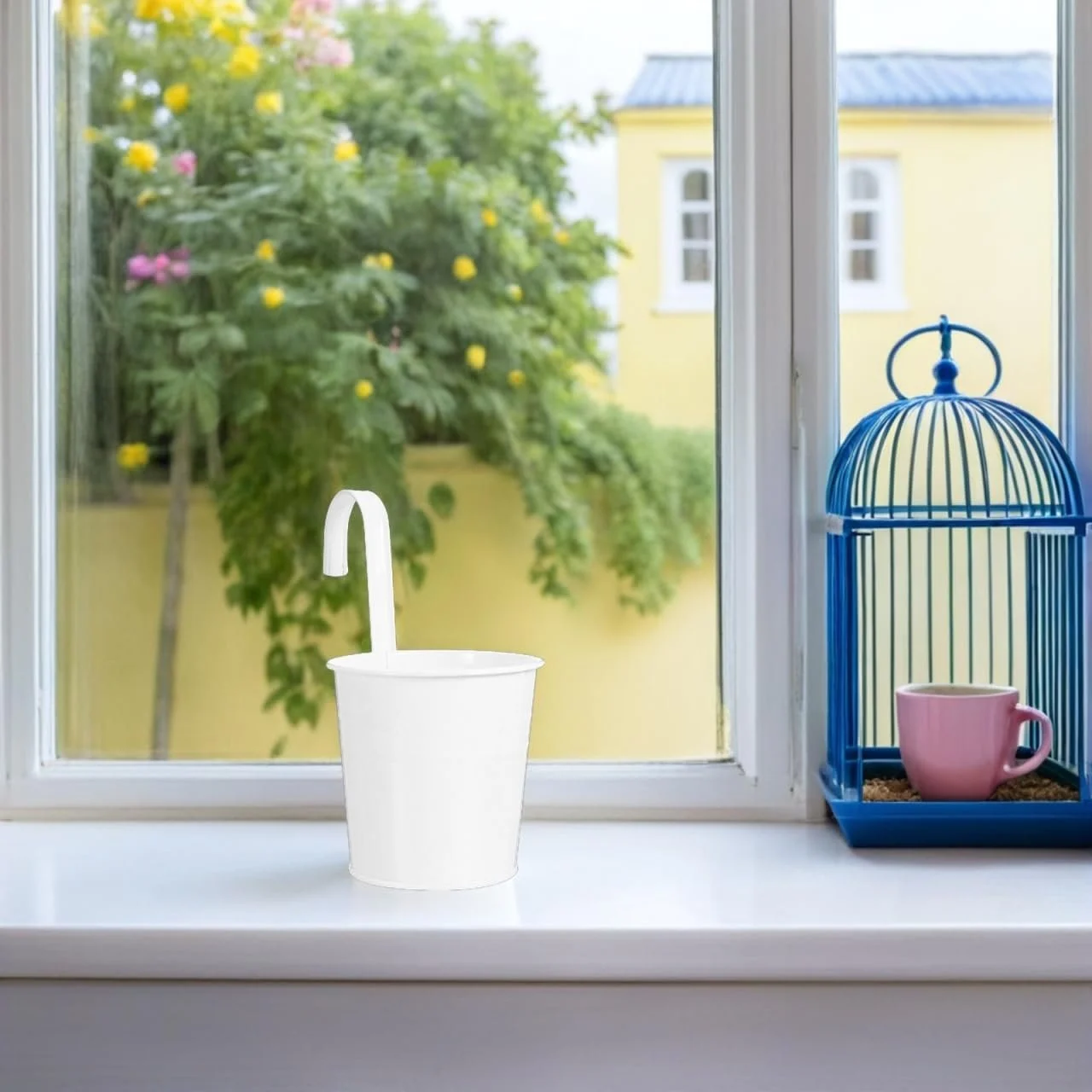 Кашпо-відро підвісне Cabilock металеве зі знімним гачком 4 шт, фото №5 Кашпо-відро підвісне Cabilock металеве зі знімним гачком 4 шт, фото №5