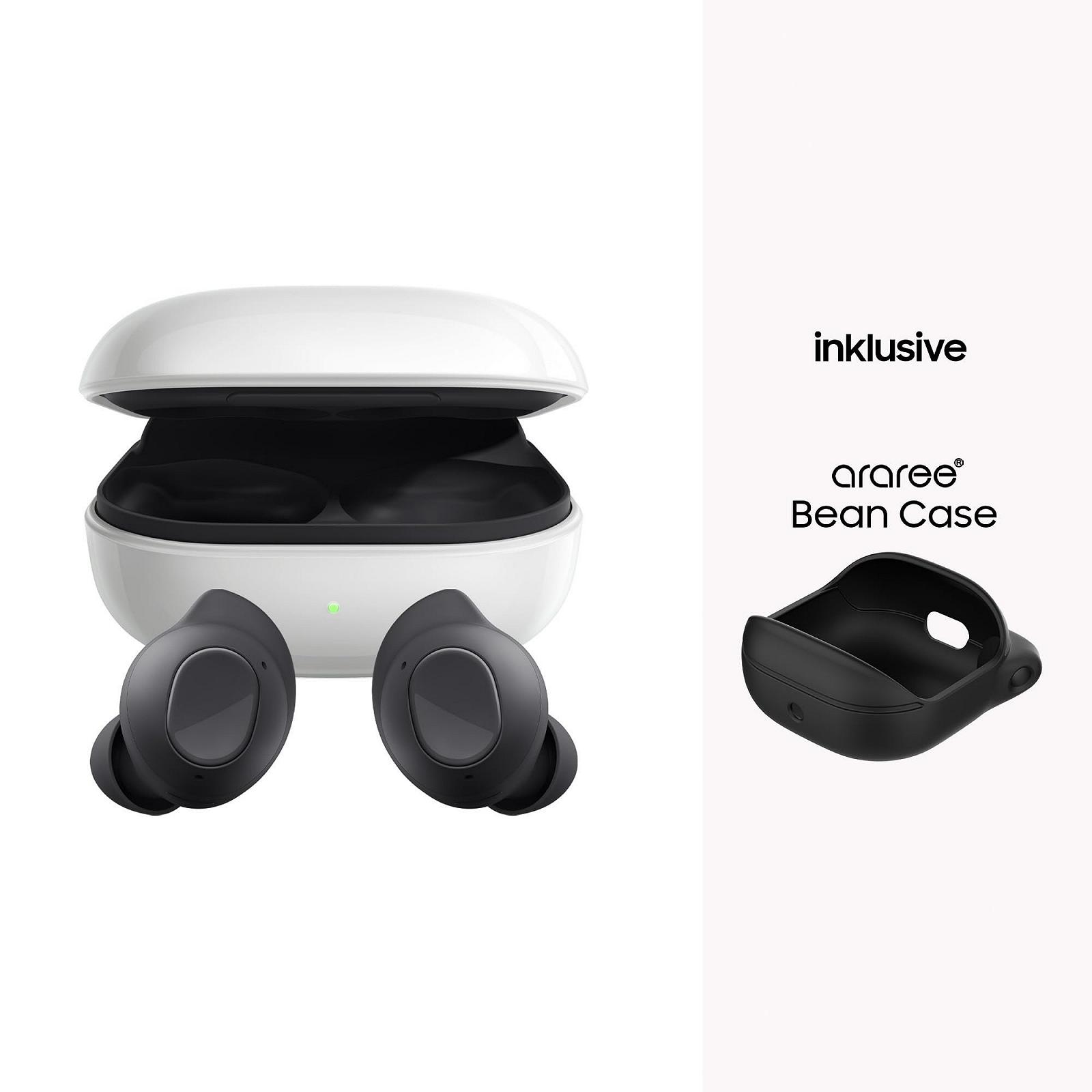 Навушники Бездротові Bluetooth Samsung Galaxy Buds FE з чохлом Araree Bean, Активне шумозаглушення (ANC), 3 мікрофони, Сенсорне керування, Глибокі баси, з кабелем для заряджання, Графіт, фото №3