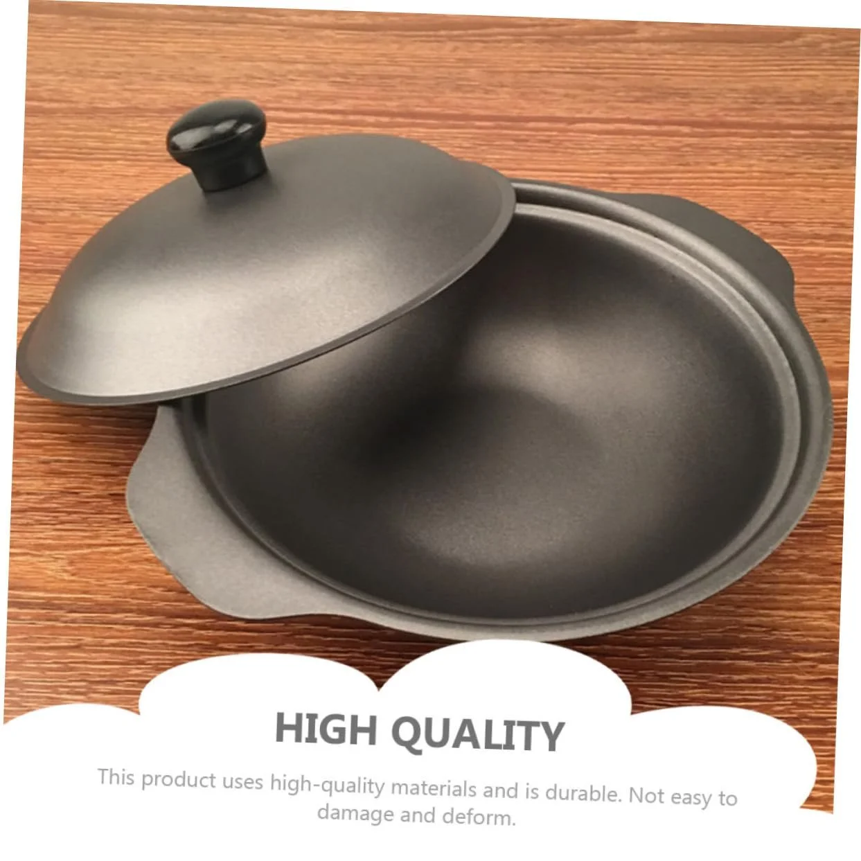 Кастрюля для риса чугунная с крышкой термостойкая, фото №6