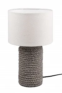 Настільна лампа Reality Leuchten Mala R50941944 кераміка тканинний абажур 1x E14 діаметр 22 см висота 38 см Коричнева/Бежева - Фото 1