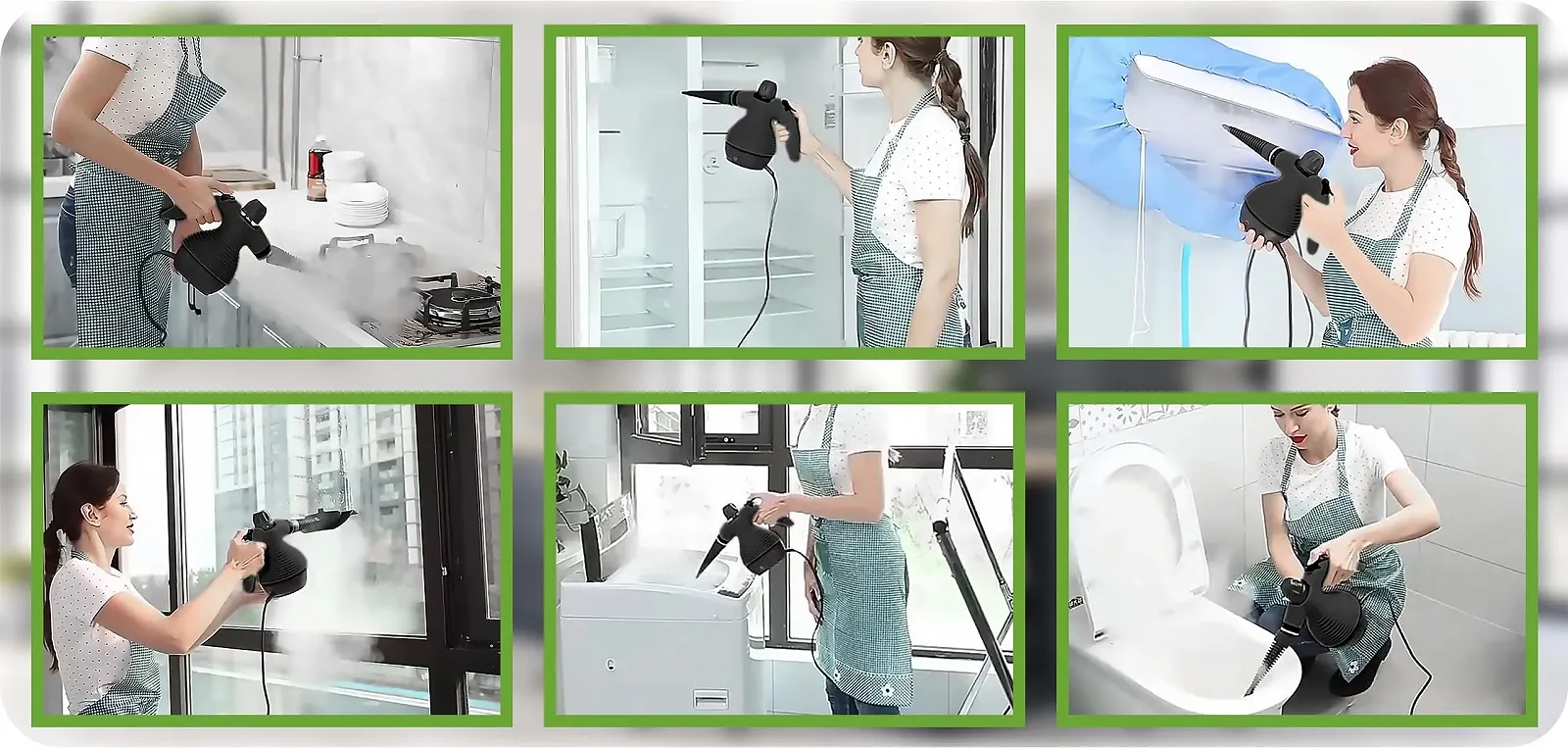 Пароочисник ручний 1000 W 9 насадок 220-240 V, фото №8 Пароочисник ручний 1000 W 9 насадок 220-240 V, фото №8