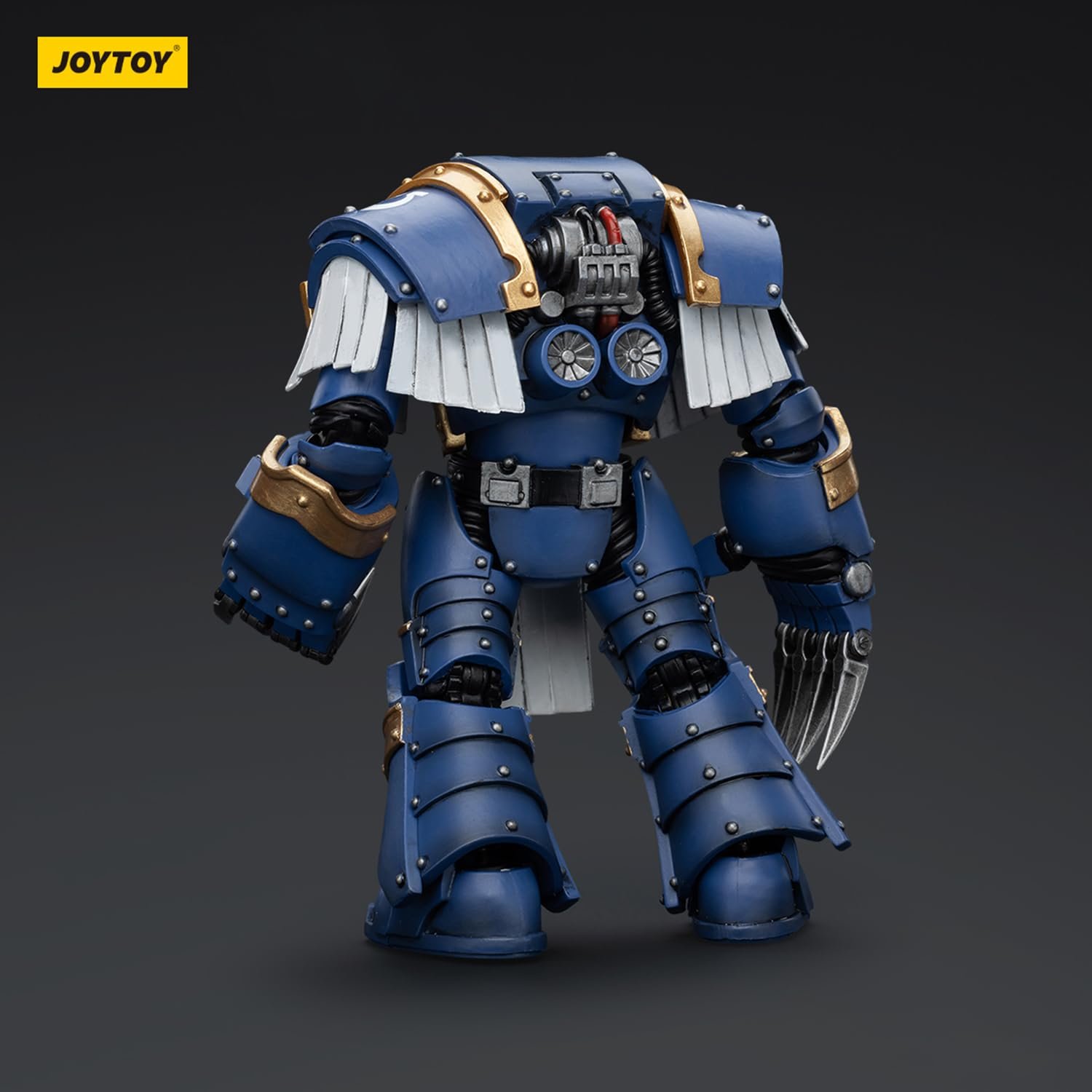 Фігурка JOYTOY Warhammer 40k Ultramarines, серія Ultramarines, модель Cataphractii Terminator Squad Terminator з блискавковими кігтями, масштаб 1/18, фото №4
