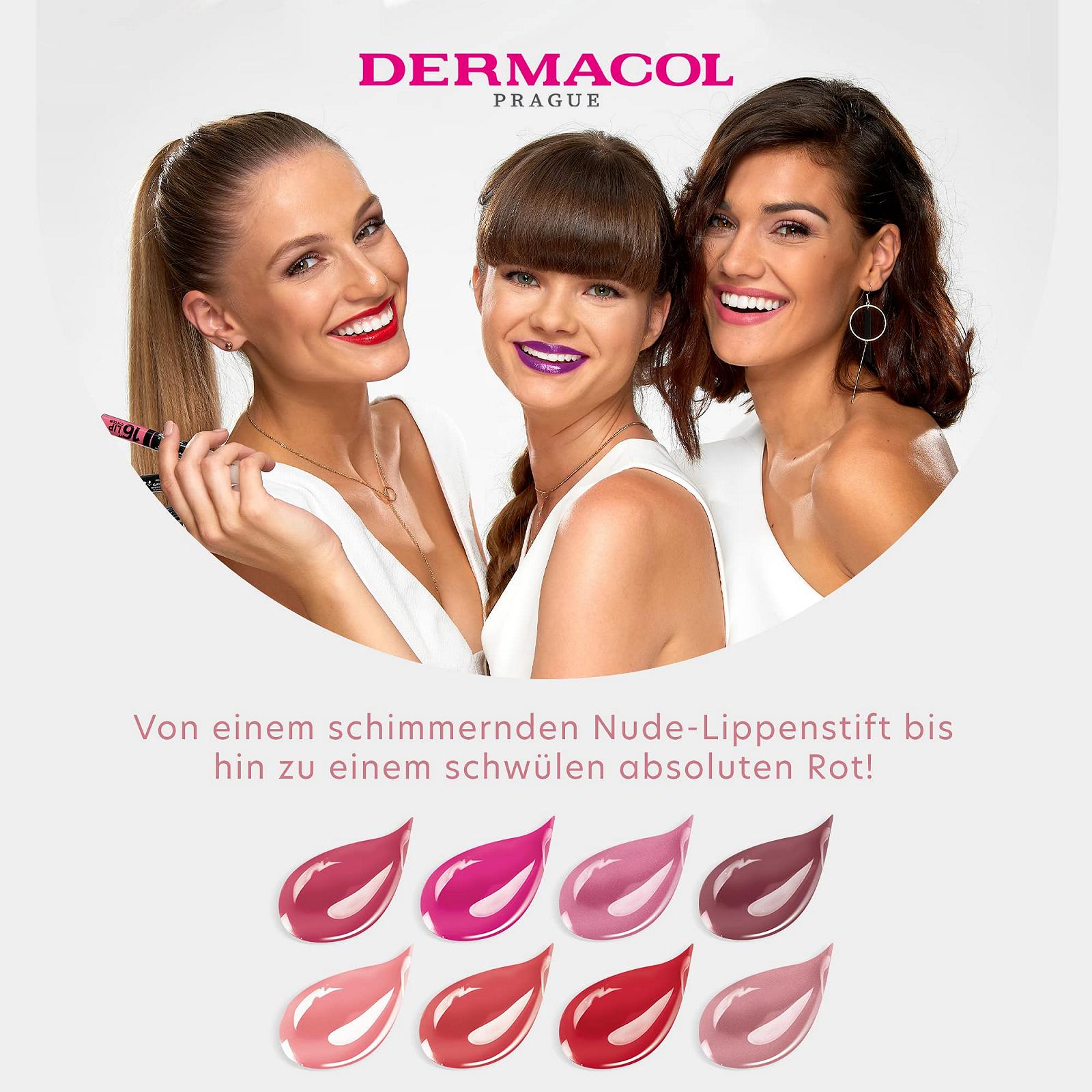 Блиск для губ Dermacol 2-в-1 стійкий колір, фото №6