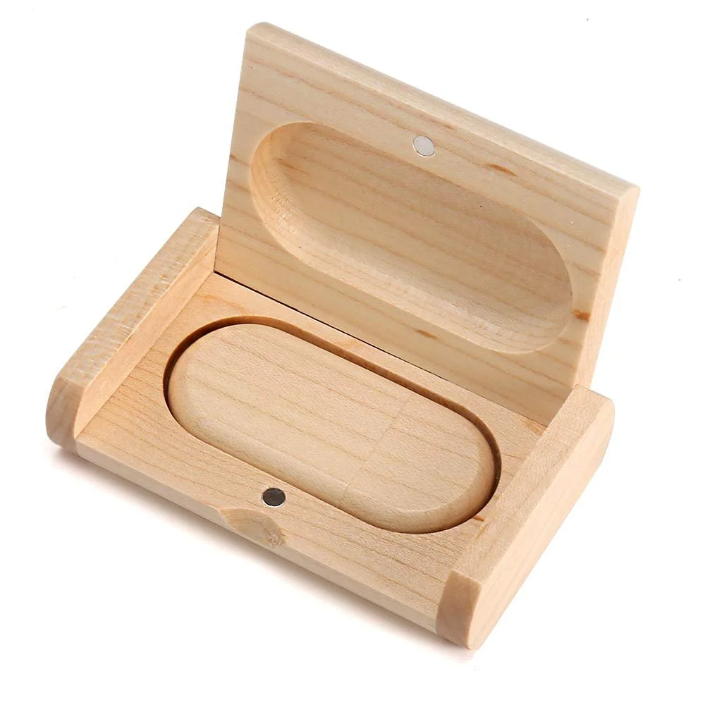 USB-накопичувач Wooden 16GB USB 2.0 Oval Wood, фото №5