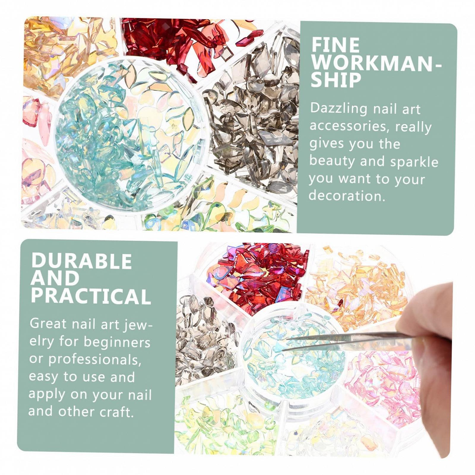 Стразы для ногтей 500 шт Многоцветный, фото №6