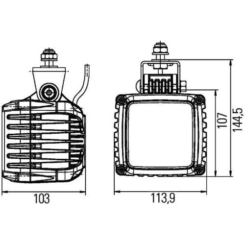 Робоча фара HELLA 1GA 996 189-071 для BOMAG, фото №2