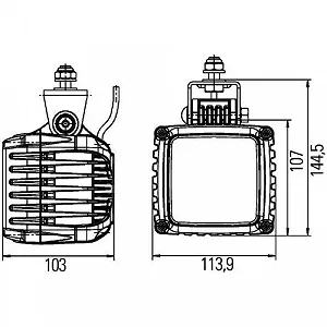 Рабочая фара HELLA 1GA 996 189-071 для BOMAG synthetic.ua - Фото 1