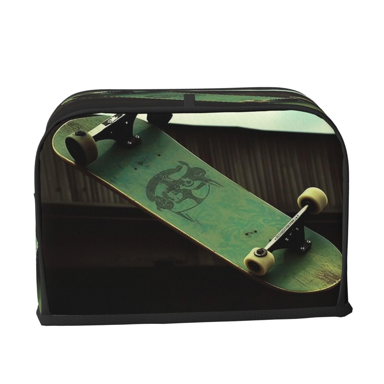 Чохол для тостера на 2 скибочки з двома кишенями Skateboard Пилозахисний чохол для кухні для невеликої духовки для хліба, фото №7 Чохол для тостера на 2 скибочки з двома кишенями Skateboard Пилозахисний чохол для кухні для невеликої духовки для хліба, фото №7