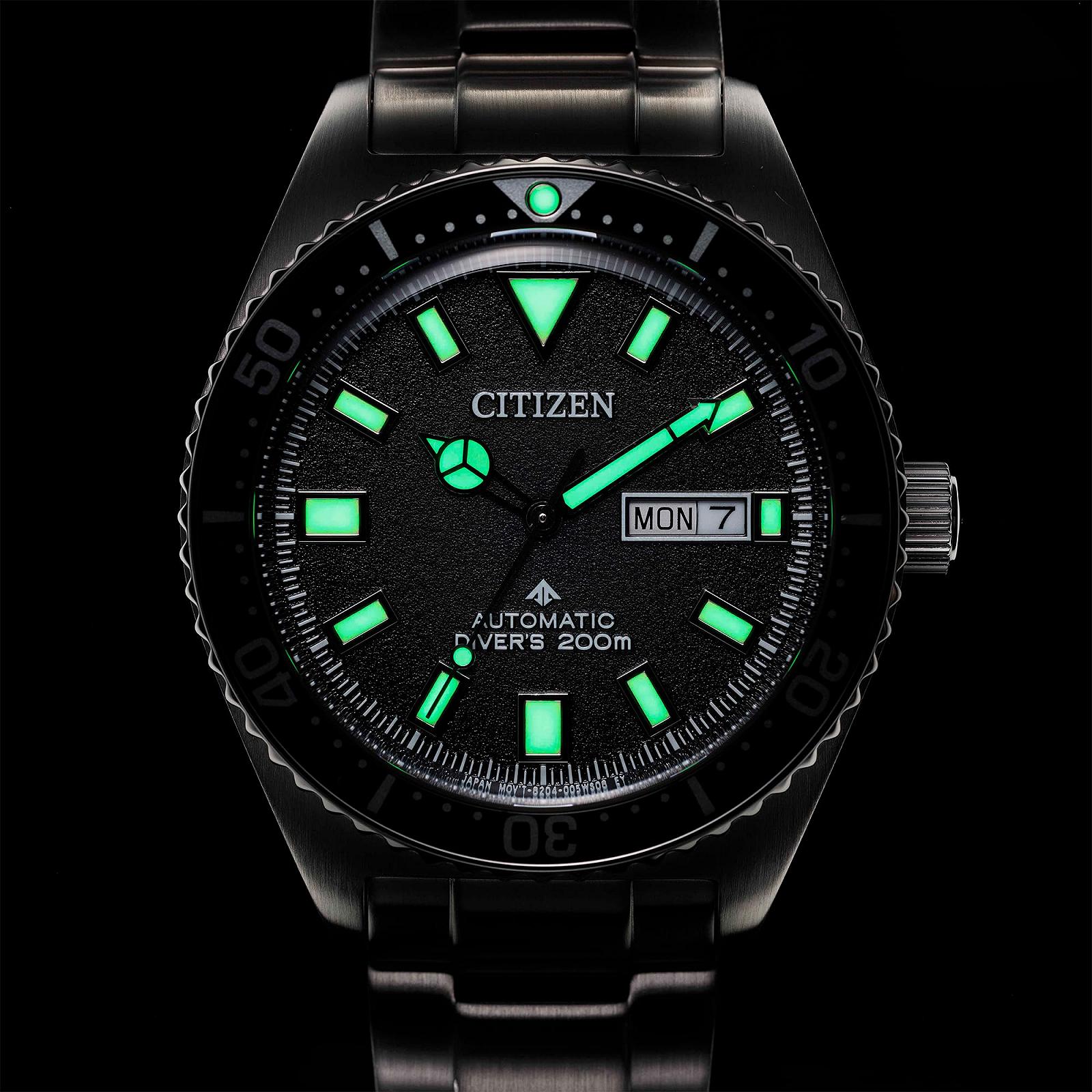 Годинник Citizen Analogue Automatic NY0120-52E для чоловіків з нержавіючої сталі, срібний, спортивний, фото №2