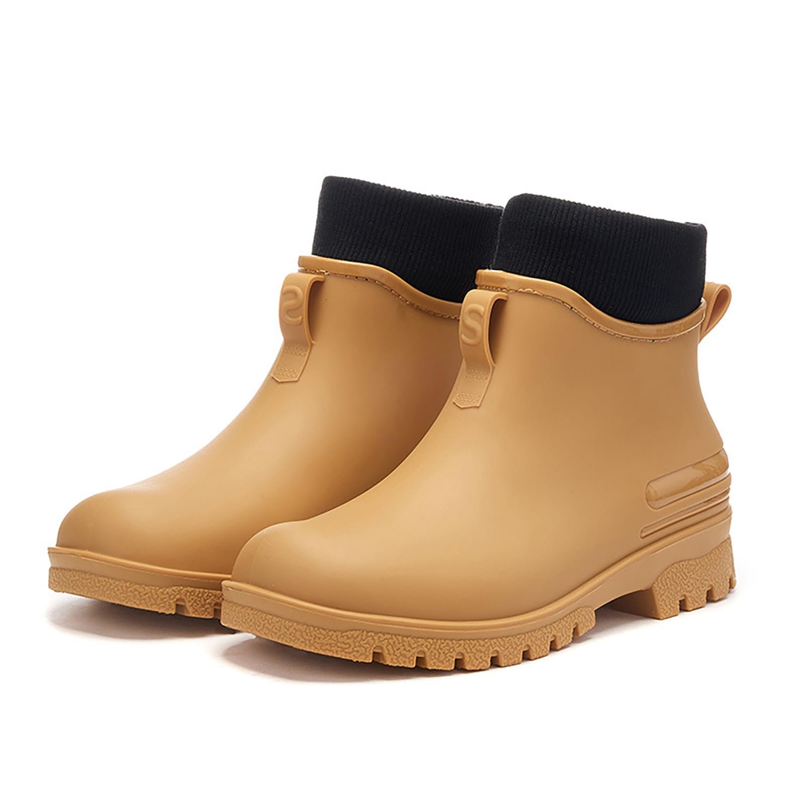 Резиновые Сапоги FNKDOR Unisex Короткие Нескользящие Модные Сапоги для Дождя с Подкладкой, фото №2