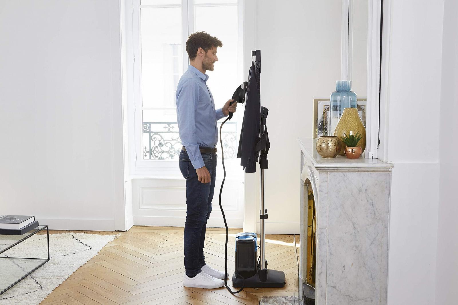 Мультифункциональный отпариватель Rowenta IXEO Power QR2021 QR2021D1 2170 Вт Пластина из нержавеющей стали 1,1 л Синий/Черный, фото №4