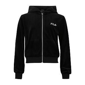 Куртка Толстовка FILA Longuich Cropped Velvet для дівчат - Фото 1