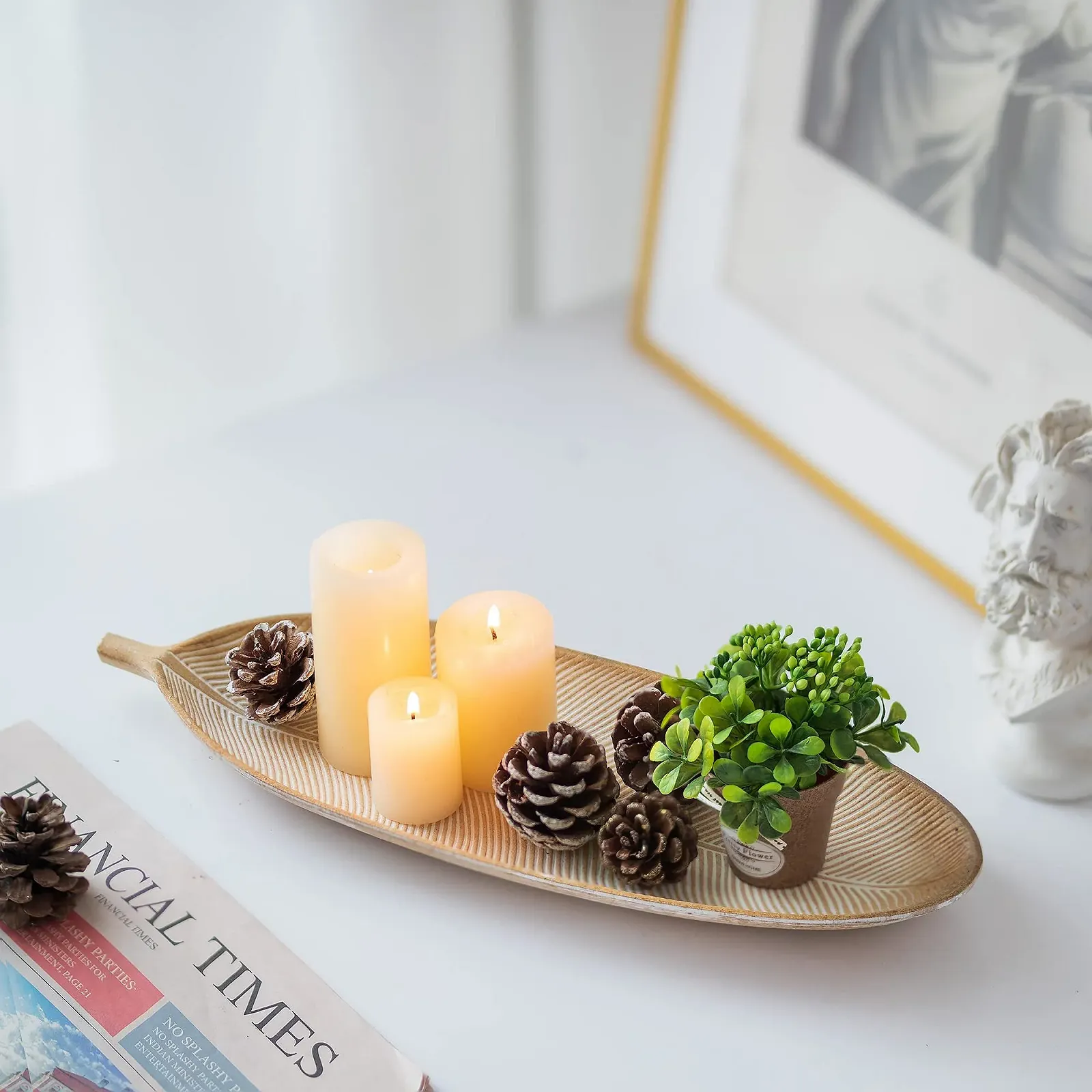 Декоративний піднос Hanobe дерев'яний, прямокутний, фото №6