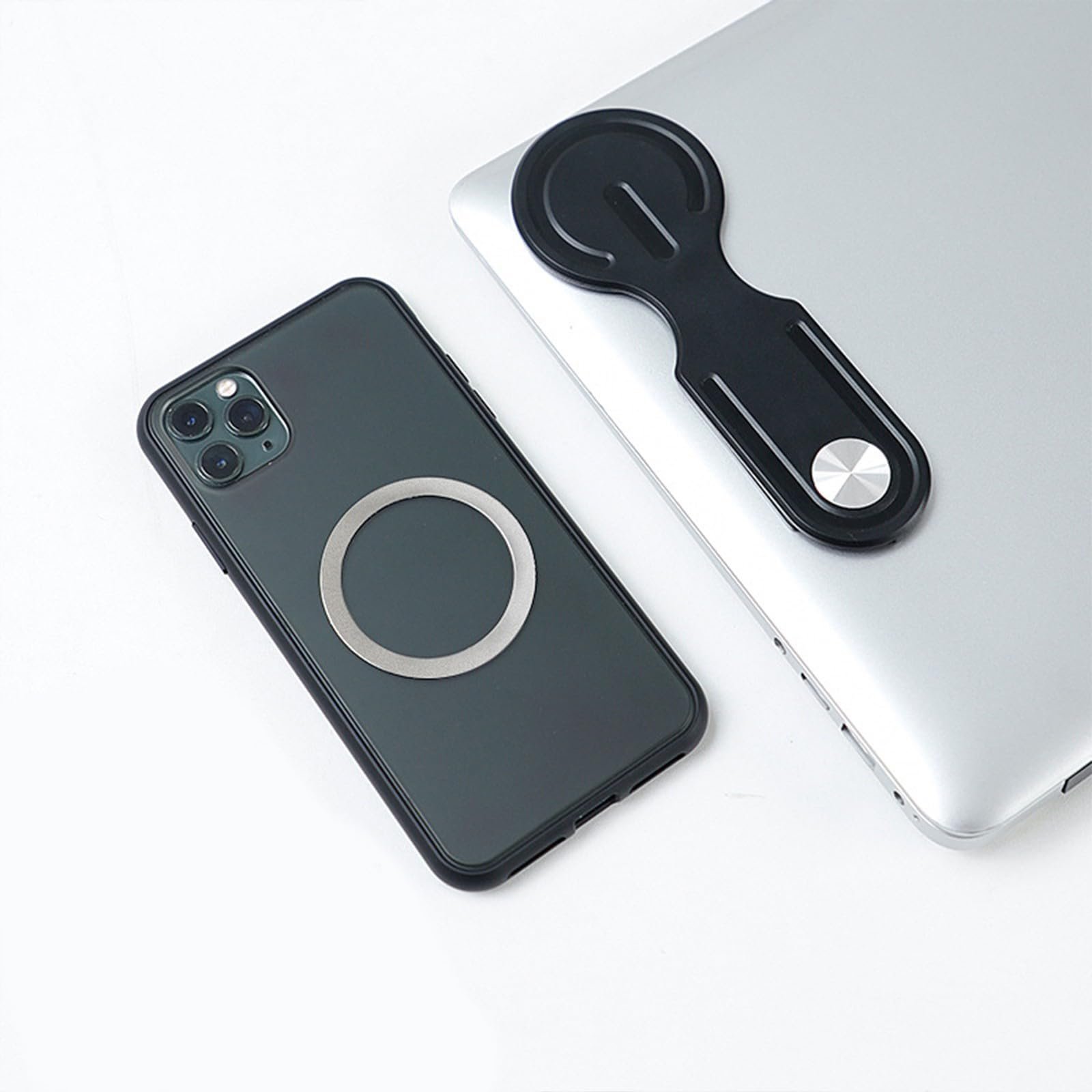 Клипса для компьютерных мониторов Боковое крепление для серий 16 15 14 Регулируемая подставка для ноутбука Магнитный держатель для телефона Складной, фото №2