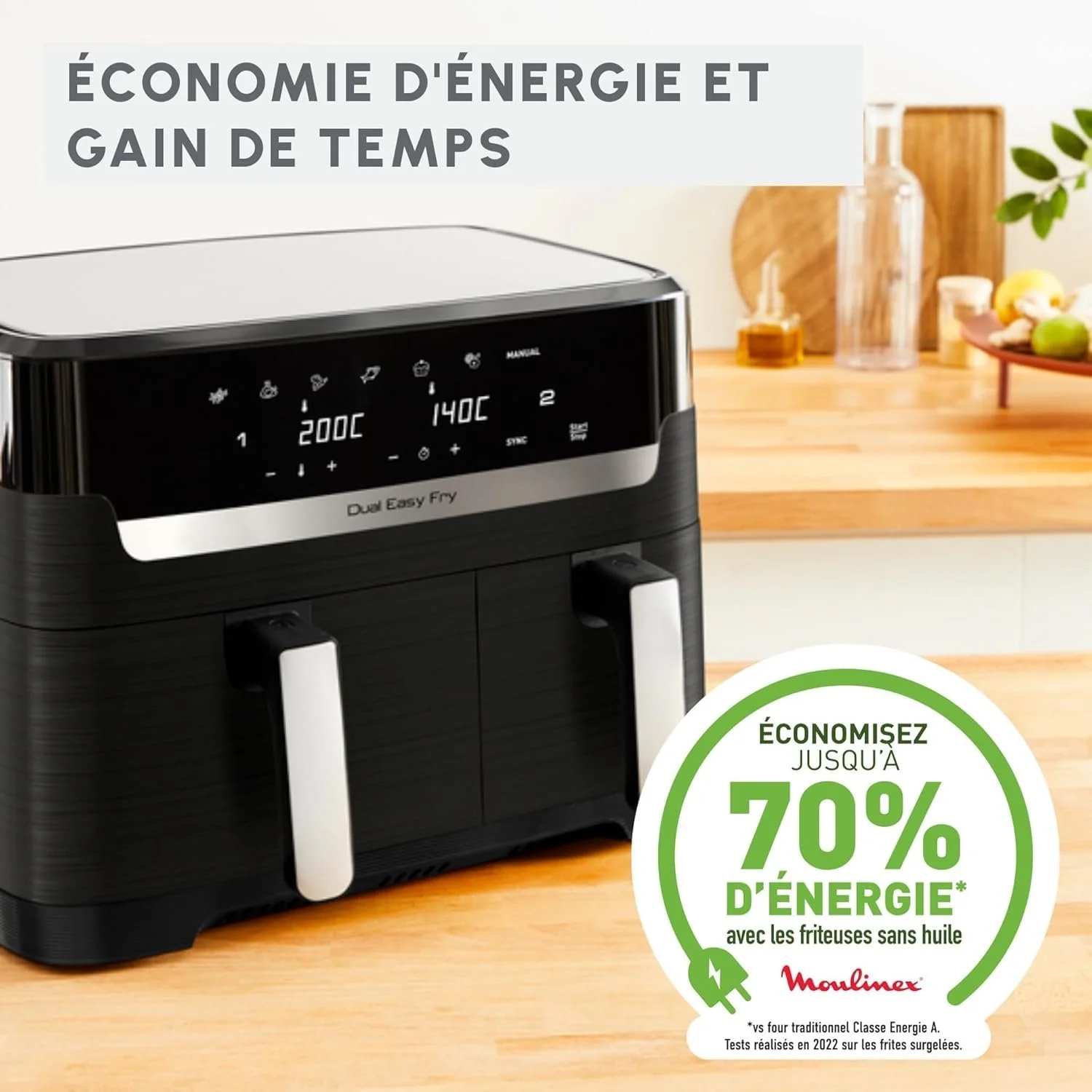 Мультипіч Moulinex Easy Fry Essential EZ9018F1 8.3L нержавіюча сталь 7 програм Сталевий, фото №6 Мультипіч Moulinex Easy Fry Essential EZ9018F1 8.3L нержавіюча сталь 7 програм Сталевий, фото №6