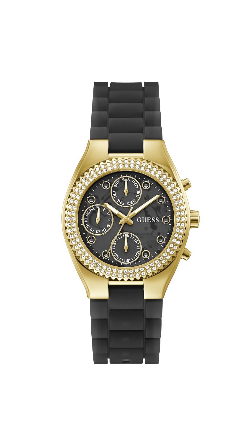 Часы Guess Женские Аналоговые Кварцевые GW0773L2 с Силиконовым Ремешком, фото №1
