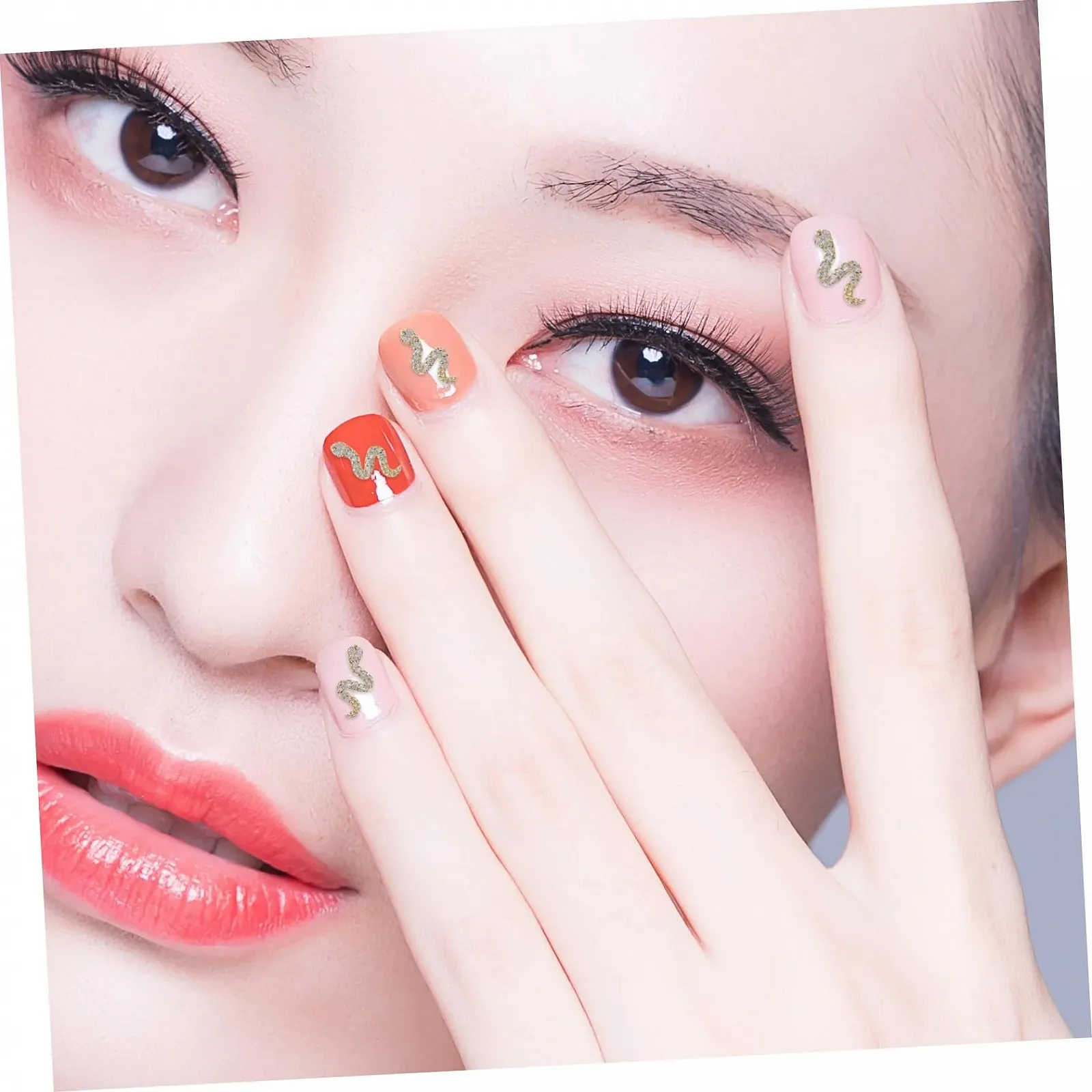 Подвески для ногтей Змея FOMIYES 5 шт. Металл со стразами, фото №6