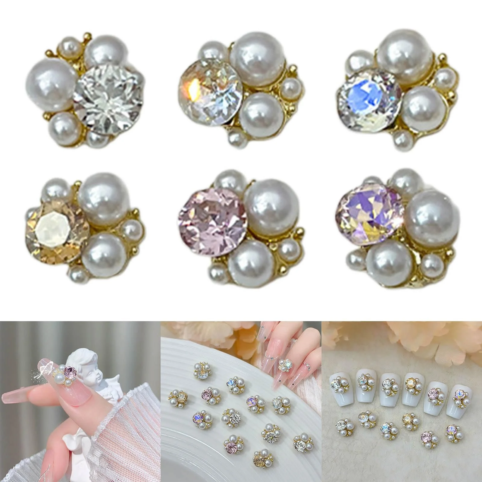 Стрази для нігтів Кришталеві блискітки Аксесуари, фото №2