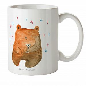 Кухоль Mr. & Mrs. Panda Дитячий кухоль Вечірка ведмедів Білий - Фото 1