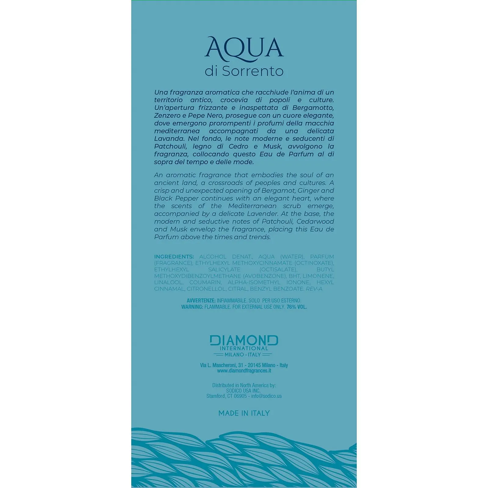 Парфюмированная вода Aqua Di Sorrento Posillipo Унисекс 100 мл, фото №3 Парфюмированная вода Aqua Di Sorrento Posillipo Унисекс 100 мл, фото №3