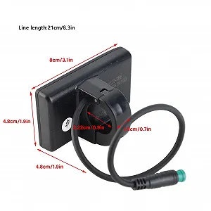LCD Велокомп'ютер Estink S866E S866 24V 36V 48V для електровелосипеда synthetic.ua - Фото 1