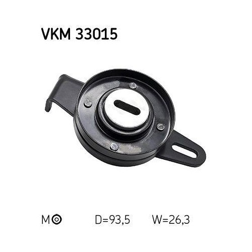 Обводной/направляющий ролик поликлинового ремня SKF VKM 33015 левый, фото №2