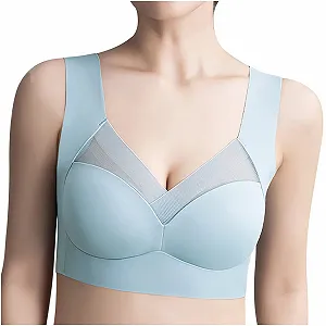 Бюстгальтер-минимайзер без косточек кружевной бесшовный Push Up Cotton Invisible Support - Фото 1